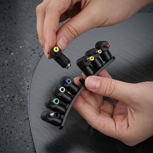 5.5 X 2.1 Mm Dc Power Jack, 8 Pcs DC Power Adapter Kit Right Angle Jack Converter Barrel Connector Set in Kuwait
