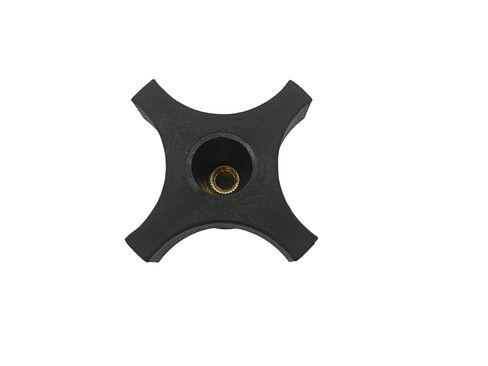 5-Pack of Black Square knobs, 1/4-20 Wing Nuts, 2-inch Diameter, with Through Brass Inserts, Suitable for lawnmowers, Woodworking Tools and Clamps, Umbrella Holder Clamps, etc. in Kuwait