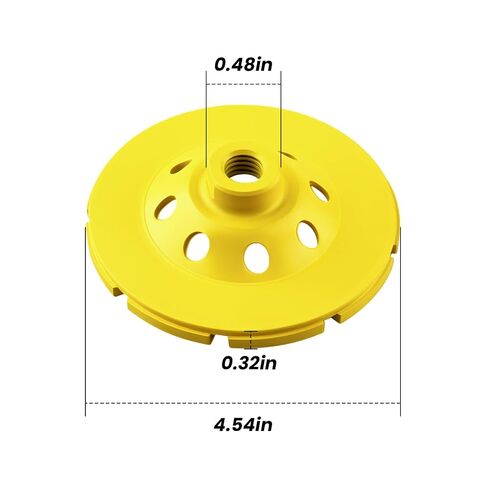 4-1/2 "صف مزدوج كأس الماس طحن عجلة DW4774 لديوالت، 4 1/2 عجلات طحن الخرسانة DW4774. in Kuwait