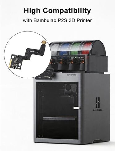 لوحة توزيع قاعة استشعار خيوط الطارد P2S مع كابل FPC لـ BambuLab P2S 1 قطعة | يقوم مستشعر مفتاح القاعة المتوافق مع كابل FPC بمراقبة حالة تغذية الفتيل لاستبدال الطابعة P2S in Kuwait