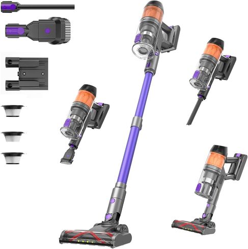 Cordless Vacuum Cleaner,Vacuum Cleaners for Home,Wireless Vacumm, Rechargeable Vacuum for Pet Hair/Carpet/Hardwood Floor in Kuwait