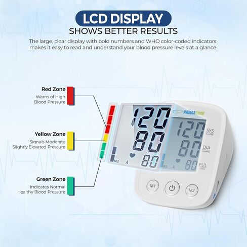 جهاز قياس ضغط الدم الرقمي الأوتوماتيكي Primacare DS-8007 من أعلى الذراع للاستخدام المنزلي in Kuwait