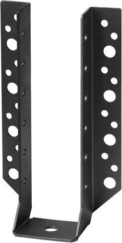 6 Pack Actual 2x6 Rough Cut Joist Hanger,Repair for Old Work Joist,Black | 14 Gauge in Saudi Arabia