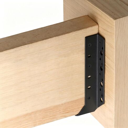 6 Pack Actual 2x6 Rough Cut Joist Hanger,Repair for Old Work Joist,Black | 14 Gauge in Saudi Arabia