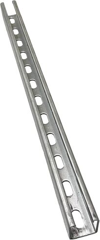 MIRO Industries 1-5/8" G90 Galvanized Steel Strut Channel, 24" Length - Made in USA - Corrosion-Resistant for Indoor & Outdoor Use - Professional-Grade MEP Support Infrastructure - Single Piece | Corrosion-Resistant for Indoor & Outdoor Use; Professional- in Kuwait