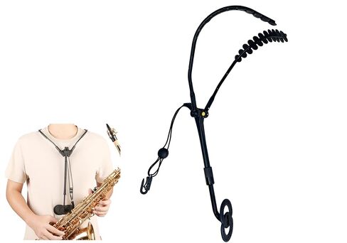 Saxophone Harness Saxophone Neck Strap Saxophone Harness | Replacement for Jazzlab Saxholder Pro. Top saxophone neck strap with wide shoulder padding for even weight and pain relief. in Kuwait