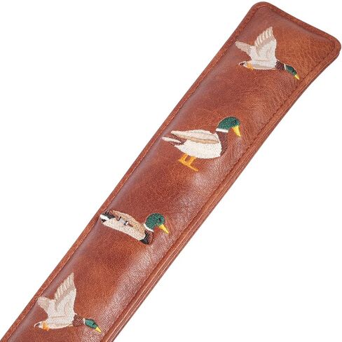 Brown PU Leather Waterproof with Design Golf Alignment Stick Cover Club Protector Holds Sticks in Kuwait