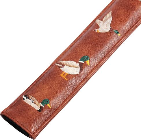 Brown PU Leather Waterproof with Design Golf Alignment Stick Cover Club Protector Holds Sticks in Kuwait
