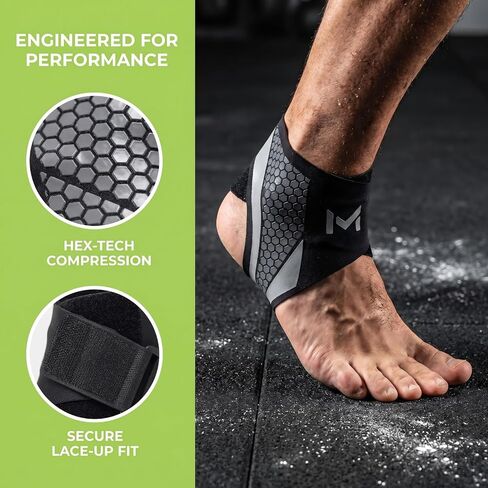 Ankle Brace.Adjustable Velcro Stabilizer, Compression Sleeve for Sprain Relief, Arch and Heel Support, for Running, Walking, Sports.（2 PCS） in Kuwait
