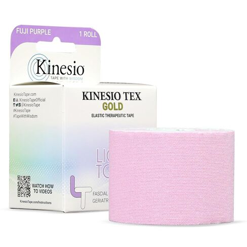 Kinesio Taping - Elastic Therapeutic Athletic Tape Tex Gold Light Touch - Fuji Purple – 2 in. x 16.4 ft in Kuwait