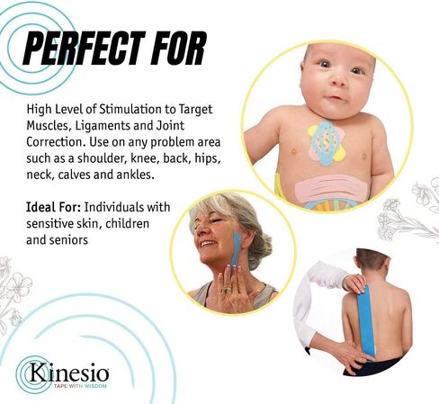 Kinesio Taping - Elastic Therapeutic Athletic Tape Tex Gold Light Touch - Fuji Purple – 2 in. x 16.4 ft in Kuwait