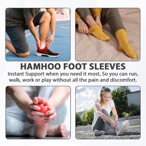 2 Pairs Bamboo Compression Socks, Soft Bamboo Foot Ankle Sleeves, Suitable for Cold Protection Against Swelling of Feet and Sprains (Gray, One Size) in Kuwait