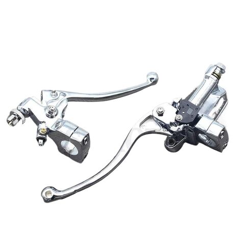 Hydraulic Brake Master Cylinder with Clutch Lever Mirror Seat, 1 Inch (25mm) Bore, Compatible with Steed VLX250 VLX400 VLX600 VLX750 VT600 VT750 VT1100 in Kuwait