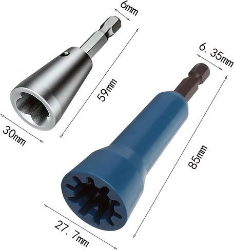 4 PCS Wire Nut Twister，Fast Wire Twister Tool for Drill，Wire Nut Twiter for Drill, Spin Twist Wire Connector Socket, Wire Connector Driver with 1/4" Chuck，Wire Stripping and Twisting Tool in Kuwait