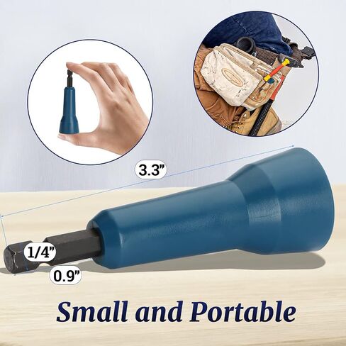 4 PCS Wire Nut Twister，Fast Wire Twister Tool for Drill，Wire Nut Twiter for Drill, Spin Twist Wire Connector Socket, Wire Connector Driver with 1/4" Chuck，Wire Stripping and Twisting Tool in Kuwait