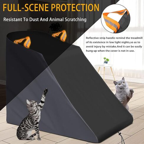 Treadmill Cover for NordicTrack X24 2024-2026, Indoor & Outdoor Storage, Running Machine Cover Heavy Duty Oxford Fabric Fitness Equipment Cover in Kuwait