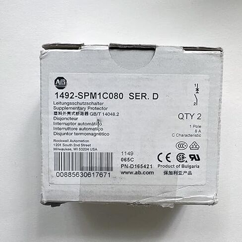 1492-SPM1C080 Supplementary Protectors 1 Pole 8A Sealed in Box Year Warranty in Kuwait