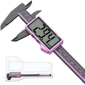 مجموعة فرجار رقمي HDLNKAK مقاس 6 بوصات، أداة قياس، فرجار رنيه دقيق 0.01 بوصة - شاشة LCD كبيرة مع مفتاح بوصة/ملليمتر، ميزة الإيقاف التلقائي، قياس لقياسات دقيقة بنفسك. in Kuwait