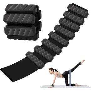 Adjustable Wearable Pilates Wrist & Ankle Weights For Women & Men | with Resistance Loop Exercise Bands, 2LBS Weights Silicone Wrist Bangles，Workout, Travel, Yoga, Barre, Strength Training in Saudi Arabia