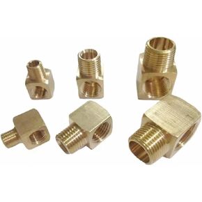 5 قطعة M5 M6 M8 M10 متري 1/8 "1/4" 3/8 "1/2" BSPP موضوع ذكر أنثى الكوع تركيب أنابيب النفط النحاسية (نوع 12) in Kuwait
