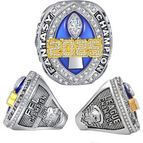 2025 Massive Fantasy Football Championship Trophy Ring FFL WINIER MVP Collectible Gift in Saudi Arabia