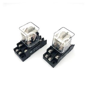 Relay 2sets JQX-30F 2Z 30A High Power DC12V DC24V AC110V AC220V Intermediate Relays P30F 8-Pin DPDT 2NO 2NC with Socket Base(AC 110V) in Saudi Arabia