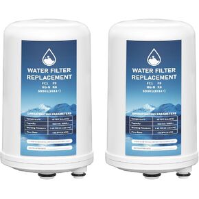 FC1 HG-N F8 Water Filter Replacement Cartridge Compatible with Enagic Leveluk K8, SD501 (2011+), JRIV 8-Plate Ionizer Machines Alkaline Water System, Pack of 2 in Saudi Arabia