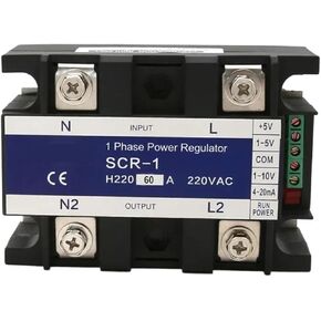 60A SCR-60A Single-Phase Voltage Regulator Power Controller Module 0-10V 4-20mA 1-5V in Kuwait