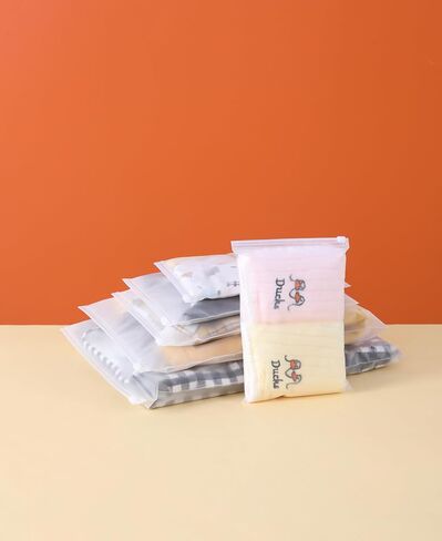 50-piece Clear Zipper Storage Bags, Reusable Waterproof Dust-Proof Pouches for Clothes Sortingof 9.8×11.8 inches,(25×30cm) in Kuwait
