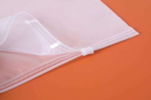 50-piece Clear Zipper Storage Bags, Reusable Waterproof Dust-Proof Pouches for Clothes Sortingof 9.8×11.8 inches,(25×30cm) in Kuwait