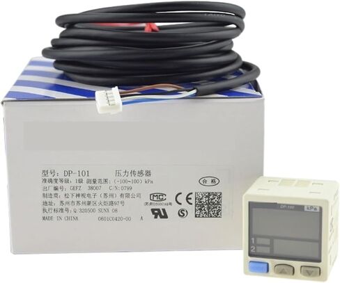 DP-101 DP-102 DP-001 DP-011 NPN جهاز التحكم بالضغط بمستشعر الضغط السلبي الرقمي -100 إلى +100 كيلو باسكال (Dp-100) in Kuwait