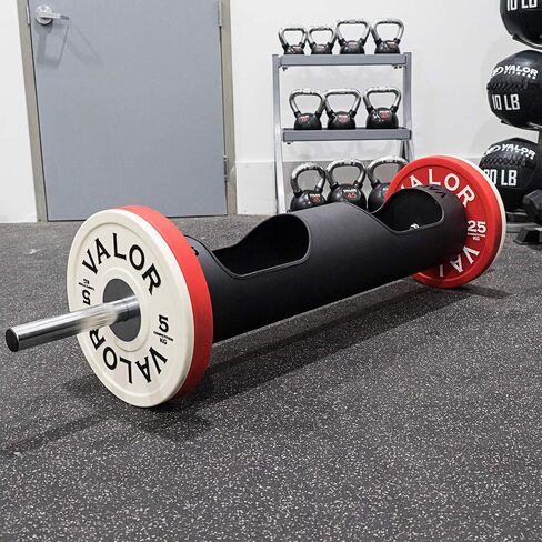 قضيب تسجيل Valor Fitness Strongman - معدات قوية للخدمة الشاقة لرفع الأثقال والضغط والمنافسة وتدريبات القوة - متوفرة بأثقال تمرين مقاس 8 أو 10 أو 12 بوصة in Kuwait