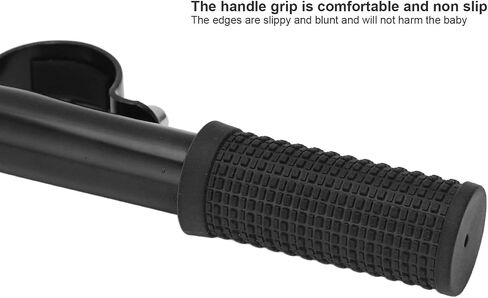 Scooter Kids Handle Grip Bar, Aluminum Alloy Stainless Steel Safety Handrail for Electric Scooters, with Non Slip Comfortable Grip (Black) in Kuwait