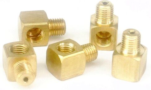 5 قطعة M5 M6 M8 M10 متري 1/8 "1/4" 3/8 "1/2" BSPP موضوع ذكر أنثى الكوع تركيب أنابيب النفط النحاسية (نوع 7) in Kuwait