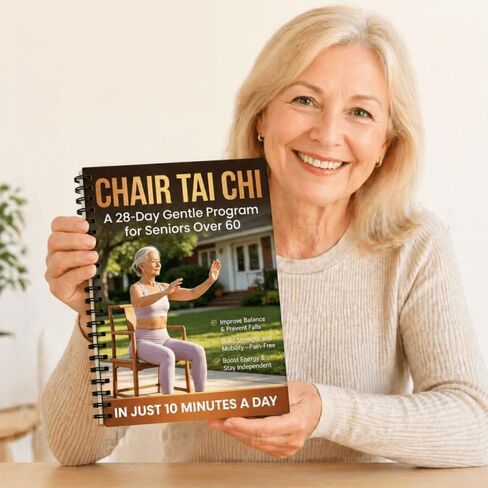 28-Day Chair Tai Chi Planner for Seniors 60+ – Spiral-Bound Seated Exercise Log, Balance & Fall Prevention Tracker, Low-Impact Strength & Mobility Journal in Kuwait