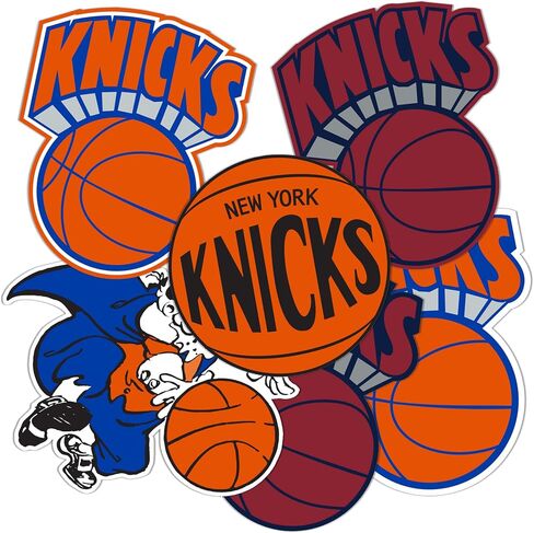 ملصق Desert Cactus New York Knicks ملصق NBA مرخص رسميًا من الفينيل لزجاجة مياه للكمبيوتر المحمول ودفتر قصاصات السيارة (عتيق T2-B) in Kuwait