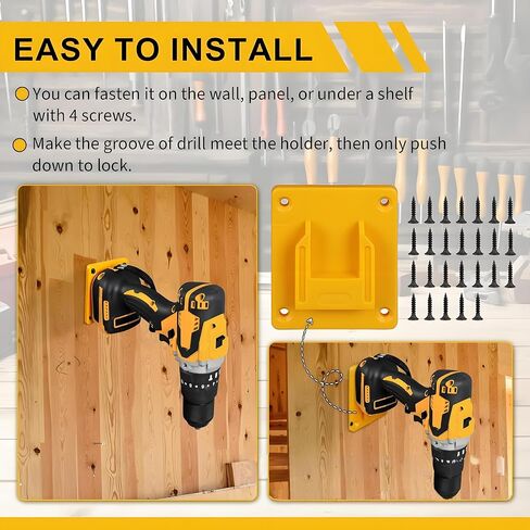 M18 Battery Holder and Tool Holders for Milwaukee M18 18V 5pc Wall Mount Hanger Battery plate 5pc Drill Tool Storage Shelf with Screwsbandsaw mount bracket in Kuwait
