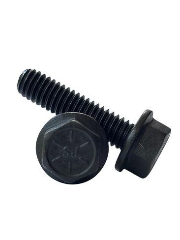 (100 Pieces) 5/16-18x1 1/4" Grade 8 Hex Flange Bolts Screws UNC Coarse Full Threads Zinc Phosphate & Oil in Kuwait