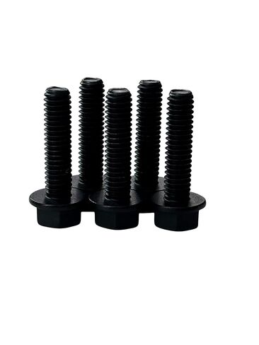 (100 Pieces) 5/16-18x1 1/4" Grade 8 Hex Flange Bolts Screws UNC Coarse Full Threads Zinc Phosphate & Oil in Kuwait