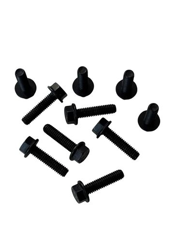 (100 Pieces) 5/16-18x1 1/4" Grade 8 Hex Flange Bolts Screws UNC Coarse Full Threads Zinc Phosphate & Oil in Kuwait