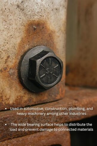 (100 Pieces) 5/16-18x1 1/4" Grade 8 Hex Flange Bolts Screws UNC Coarse Full Threads Zinc Phosphate & Oil in Kuwait