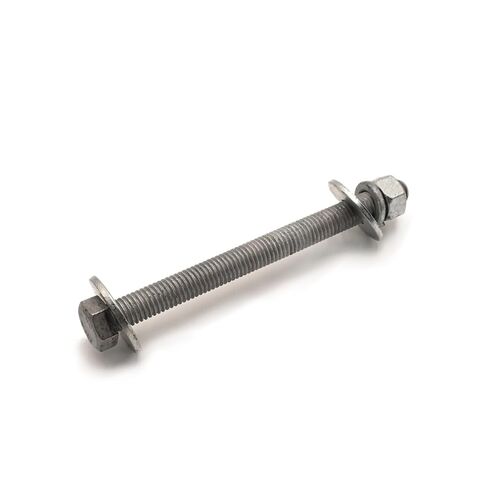 5/8"-11 x 6 Hot Dipped Galvanized Hex Bolt Kit (25 Sets) w/ 50 Flat washers, 25 Nuts, 25 Split Lock washers. Grade A307, Full Thread - by Fastener Depot in Kuwait