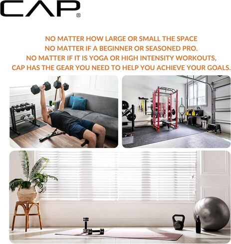 CAP Vinyl Coated Cast Iron Kettlebell, 45 LB Home Gym Weight in Kuwait