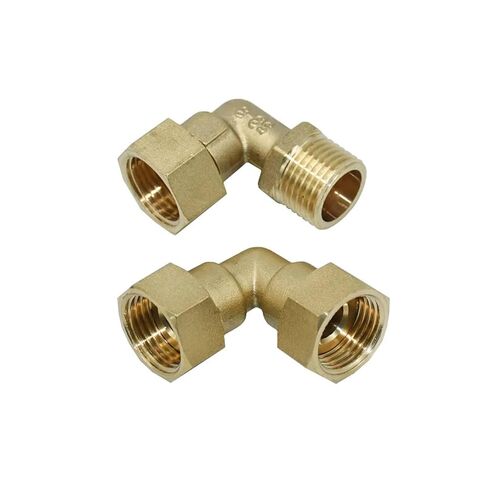 1 قطعة النحاس 1/2 "3/4" 1 "ذكر أنثى الموضوع موصل الحنفية 90 درجة تركيبات الكوع أنبوب موصلات تدوير G1/2 G3/4 G1 (B) تركيبات سباكة in Kuwait