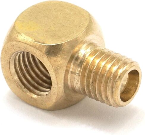 5pc M5 M6 M8 M10 Metric 1/8" 1/4" 3/8" 1/2" BSPP Thread Male-Female Elbow Brass Oil Pipe Fitting(Type 12) in Kuwait