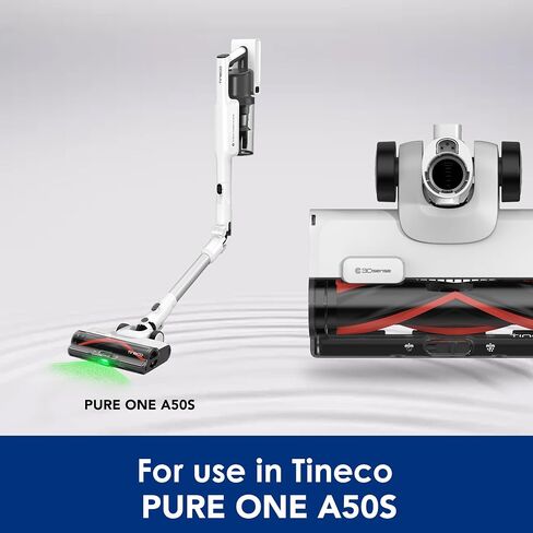 فرشاة طاقة Tineco 3DSense لـ Pure ONE A50S، كشف ذكي للأوساخ واكتشاف الحواف، مصباح أمامي LED أخضر بزاوية واسعة 120 درجة، ZeroTangle، مناسب للأرضيات الصلبة in Kuwait