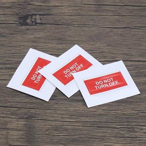 100pcs Do Not Turn Off Warning Stickers Self Adhesive Stickers 40x12mm Stick Art Paper Decal For Switch Light Machine Computer Warning in Kuwait