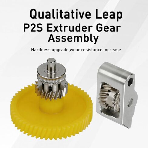 for Bamboo P2S Hardened Steel Extruder Gear Assembly Drive Gear Replacement Part Suitable for PLA, TPU, PETG, ABS Filament Reliable in Kuwait