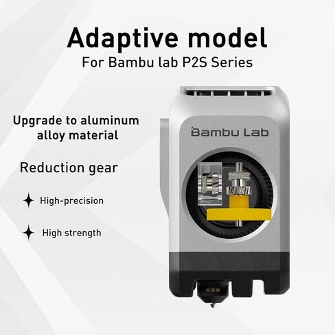 for Bamboo P2S Hardened Steel Extruder Gear Assembly Drive Gear Replacement Part Suitable for PLA, TPU, PETG, ABS Filament Reliable in Kuwait