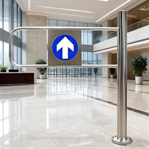 Automatic Swing Gate for Entrance Safety, One-Way Manual Door for Industrial and Commercial Use in Kuwait